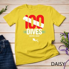 100th Dive Gift – Diver Down Flag – Scuba Diving T-Shirt Unisex T-shirt
