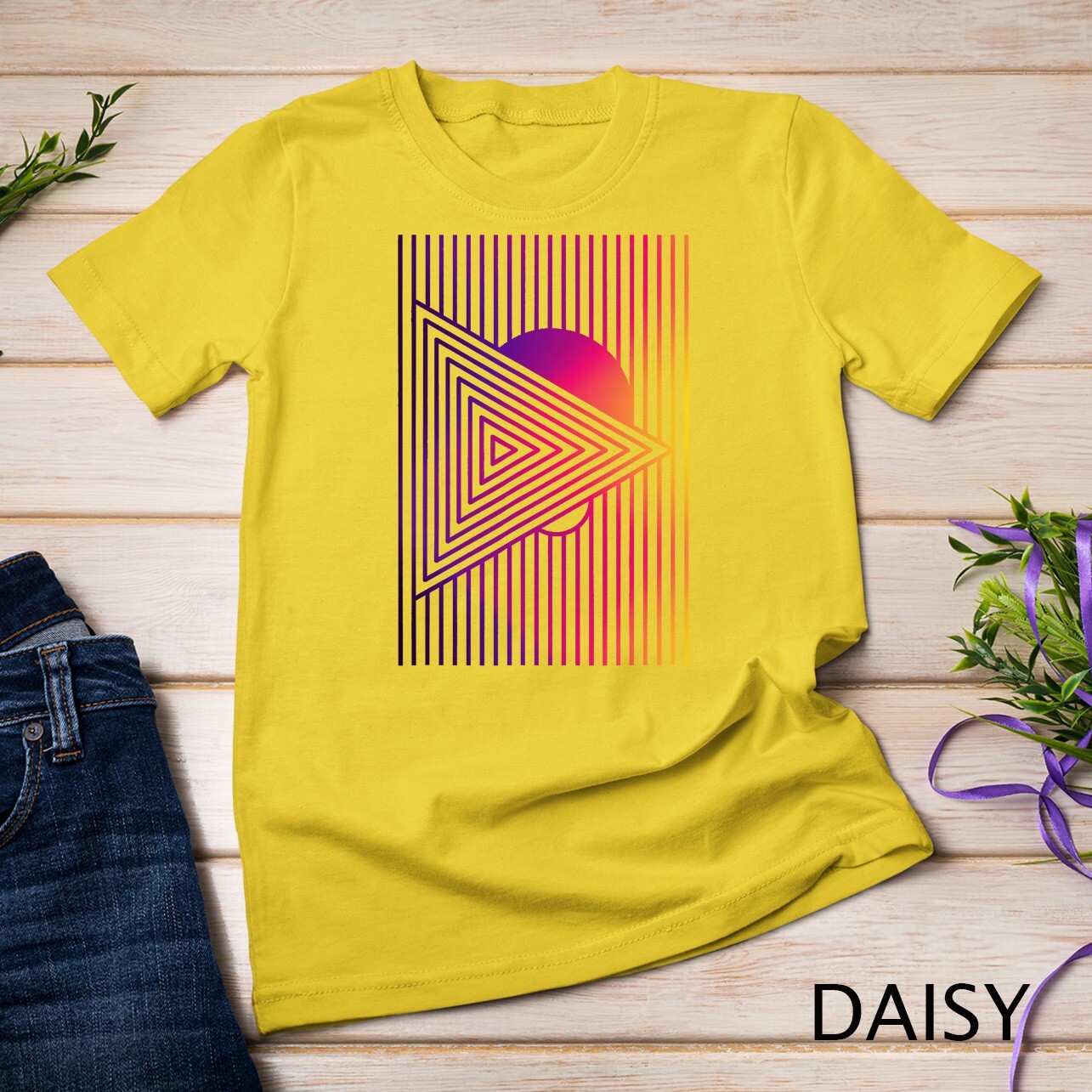 Colorful Aesthetic Summer Fashion Minimalist Abstract Art Unisex T-shirt gallery