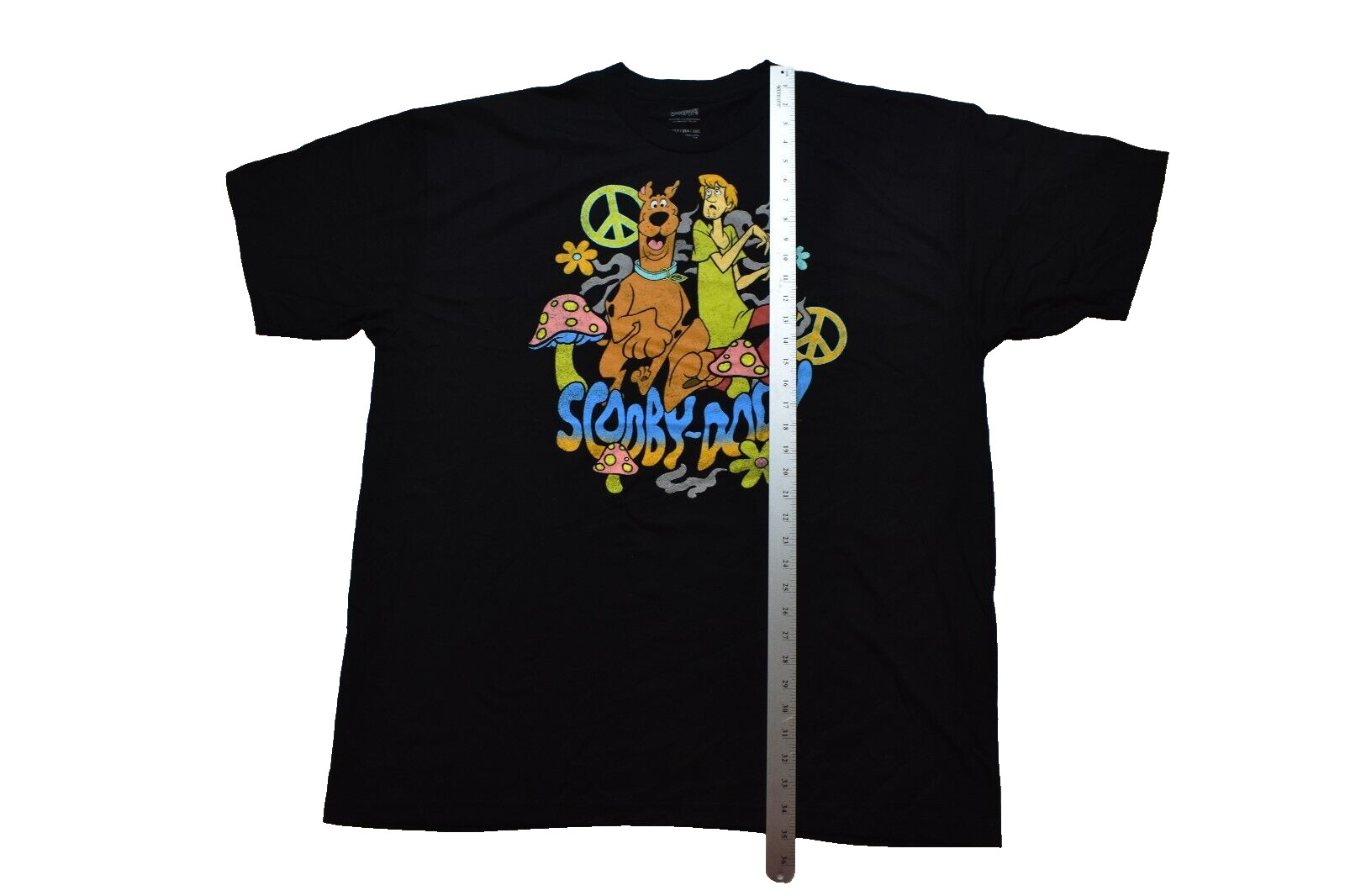 Scooby-Doo! Mens Big & Tall Scooby Shaggy Peace Mushrooms Flowers Shirt New 3XLT gallery
