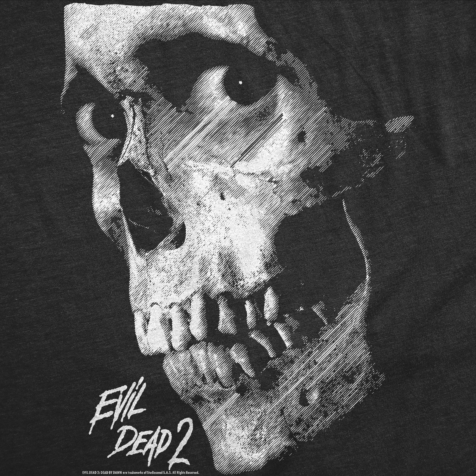 Mens Funny T Shirts Evil Dead 2 Skull Horror Movie Tee For Men gallery