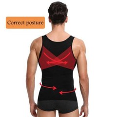 Men’s Slimming Vest Body Shaper Abs Abdomen Compression Shirt Workout Tank Tops