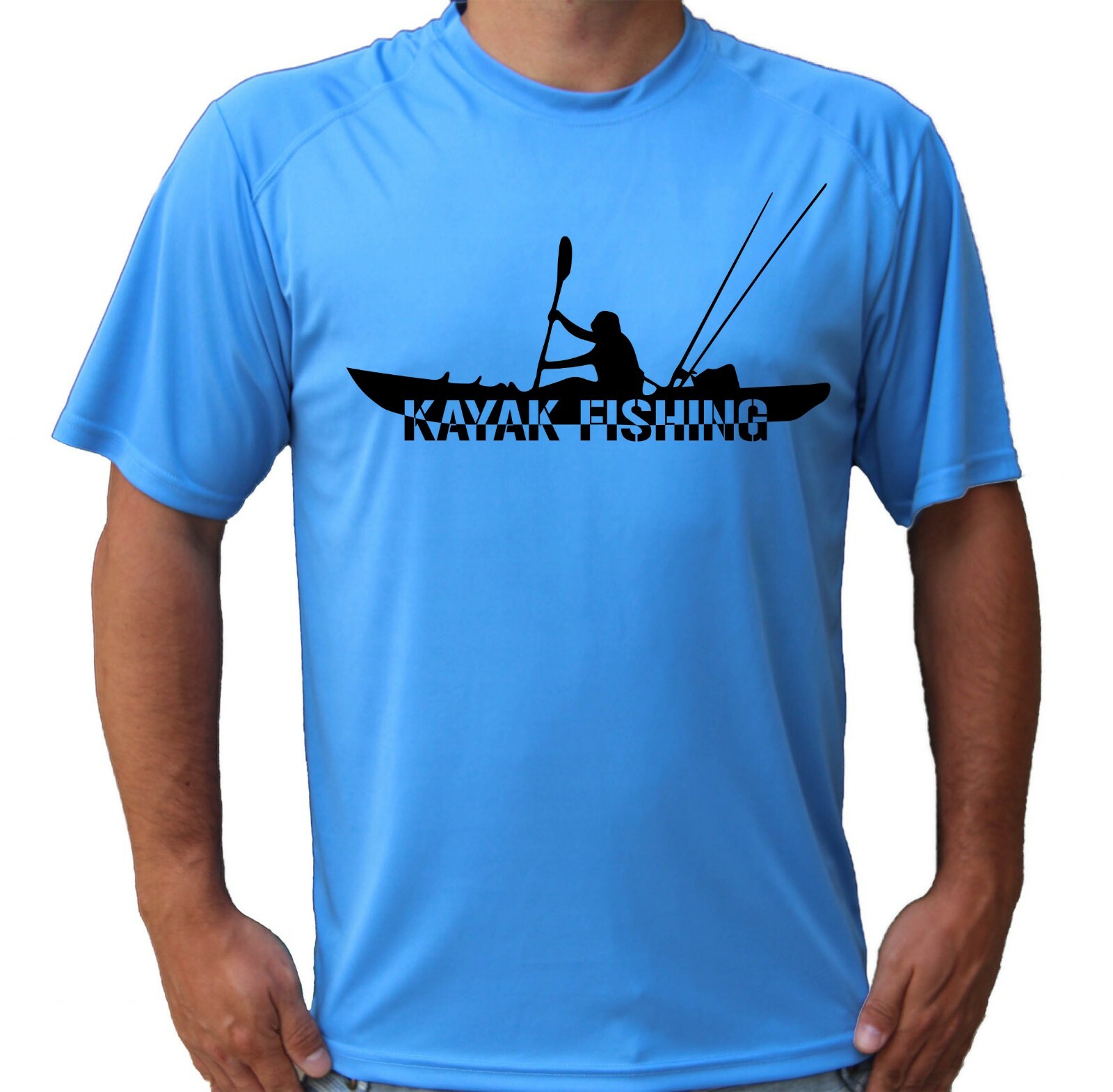 Kayak Fishing Fisherman Boat Beach Sun UPF 50 T-Shirt Water Sport UV Protection