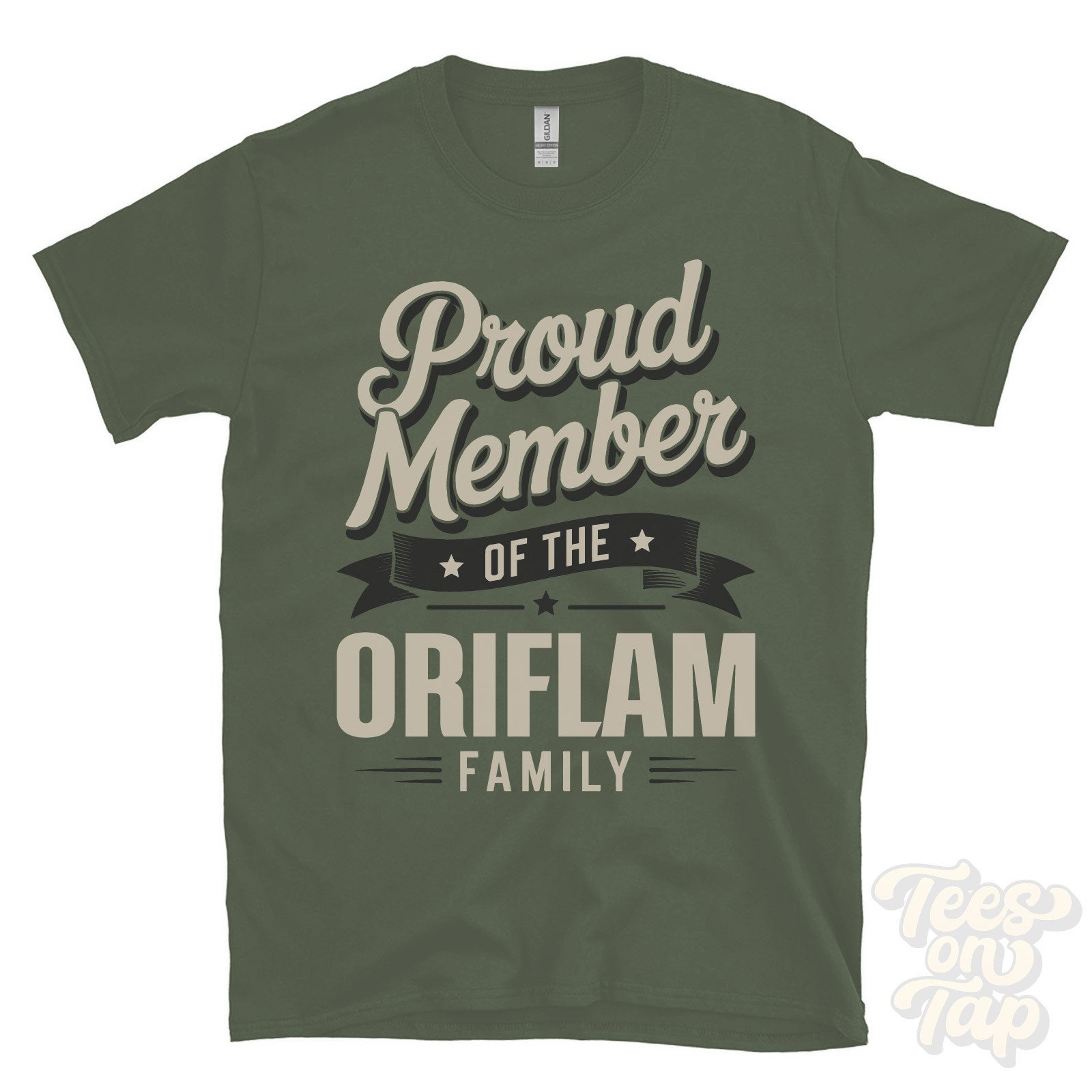 PROUD MEMBER OF THE ORIFLAM FAMILY T-SHIRT surname last name heritage ancestry