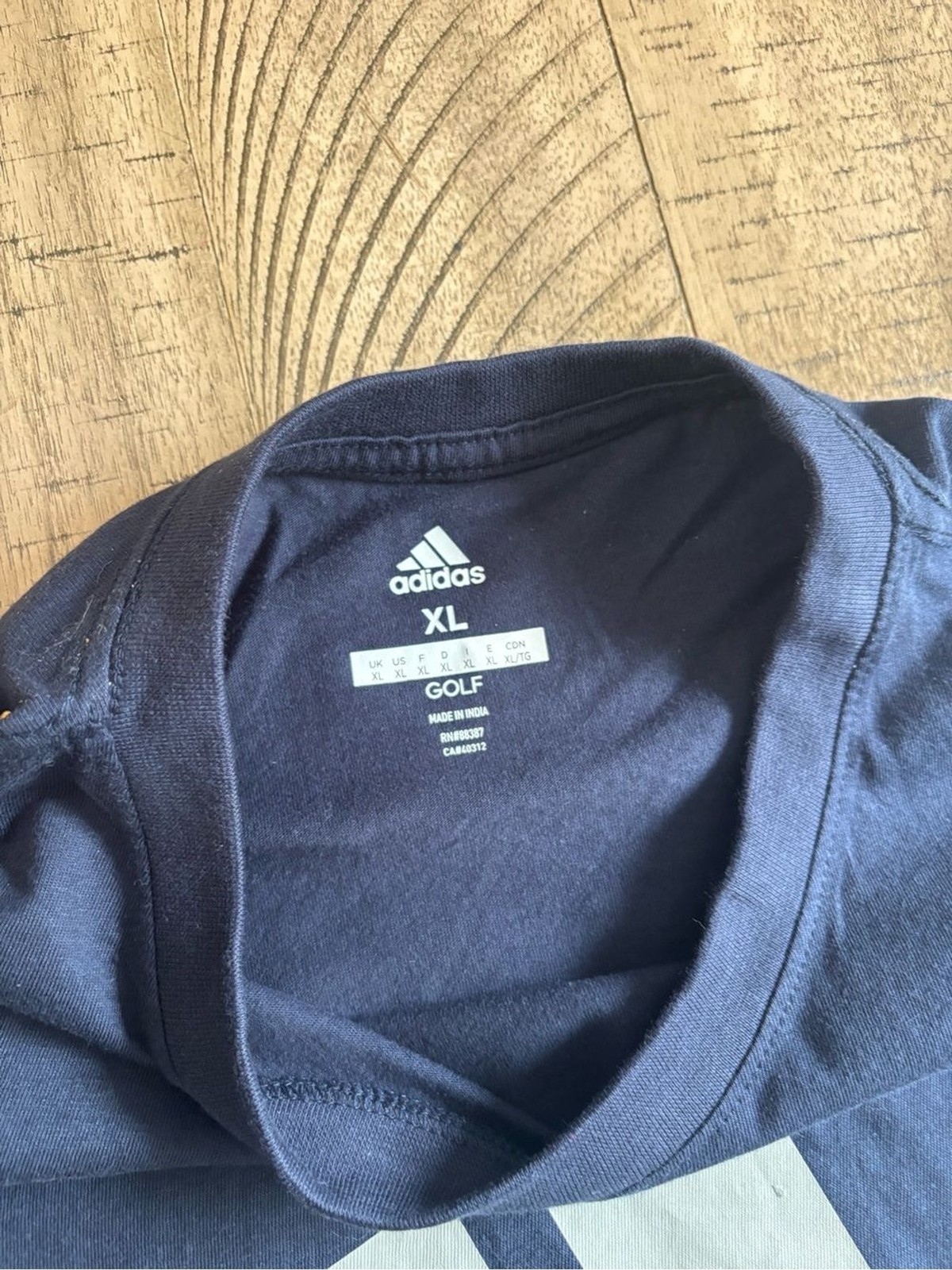 adidas Navy Blue Logo Short Sleeve Tee - XL gallery