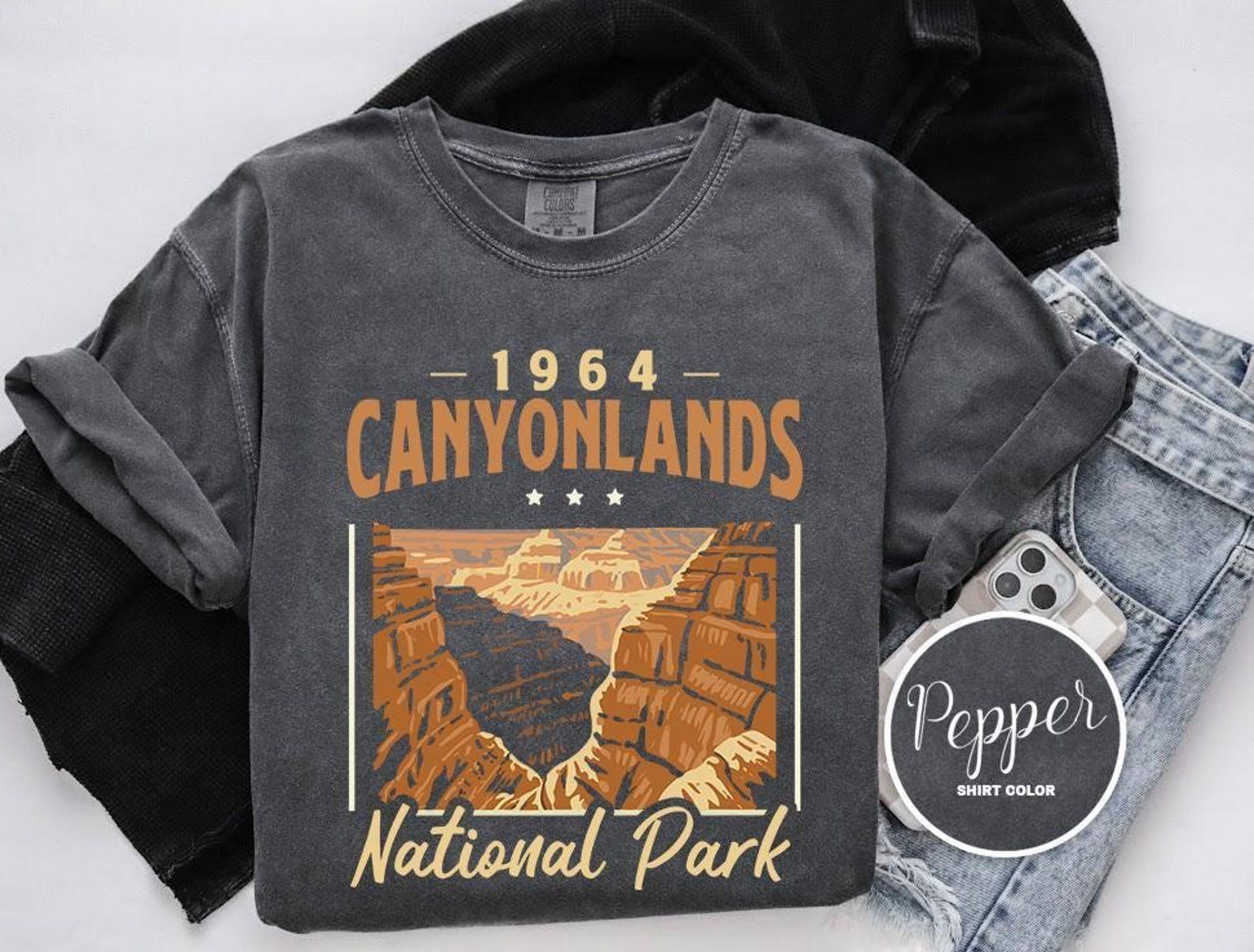 Vintage Canyonlands National Park Shirt Travel Gift Utah Trip Lover Tee