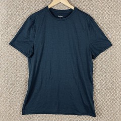Quince Shirt Men’s Medium Flowknit Breeze Performance Tee Navy Blue S26