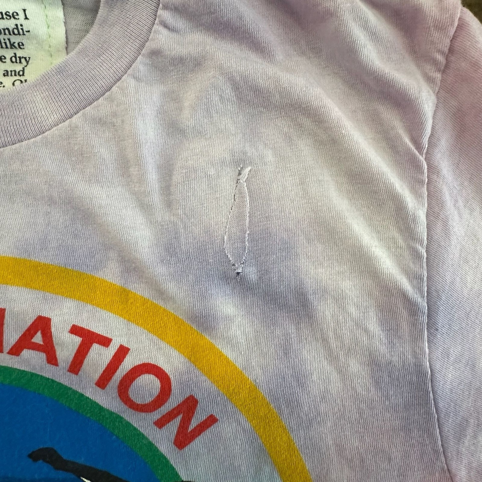 Aviator Nation Laguna Beach CA Surf Graphic Tie-Dye Raw Hem Tee gallery