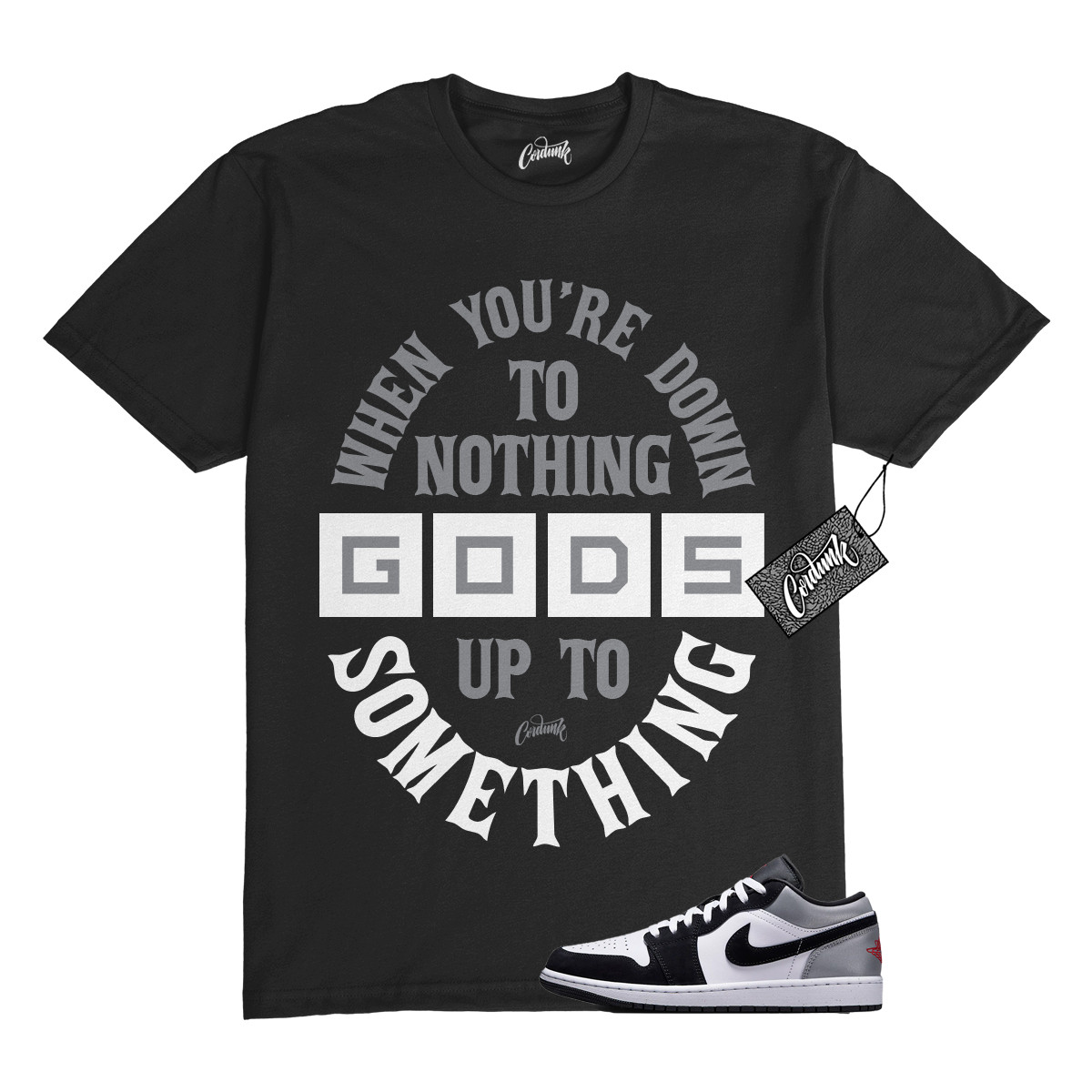 1 Black Matte Silver White Fire Red T Shirt Match DTN gallery
