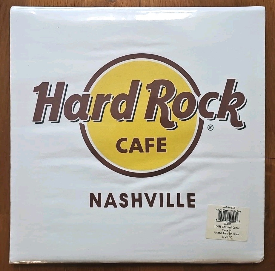 Hardrock Cafe Greatest Hit Nashville 100% Combed Cotton Album T-Shirt Large NEW gallery
