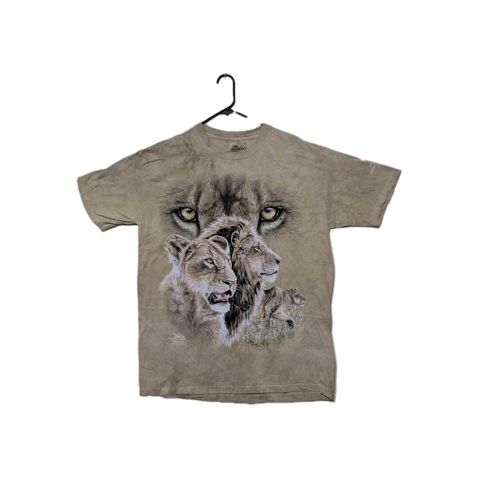 The Mountain Men's T-shirt Green Find 10 Lions Retired Logo XL #2224 NWOT gallery