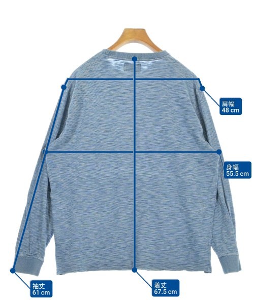 BEAMS PLUS T-shirts/Cut & Sewns BluexWhite(Border) XL 2200689662041 gallery