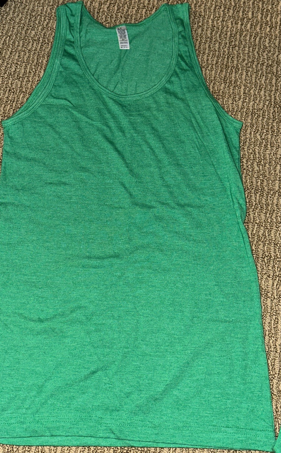 American Apparel - Unisex Tank Tops, Size XS 50/50 Poly Cotton Kelly Green gallery