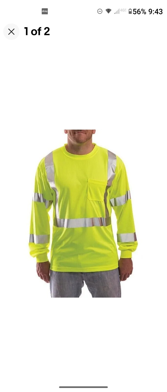 LONG SLEEVE SAFETY T SHIRT REFLECTIVE HI VIS ANSI CLASS 3 7Large, 2xL gallery