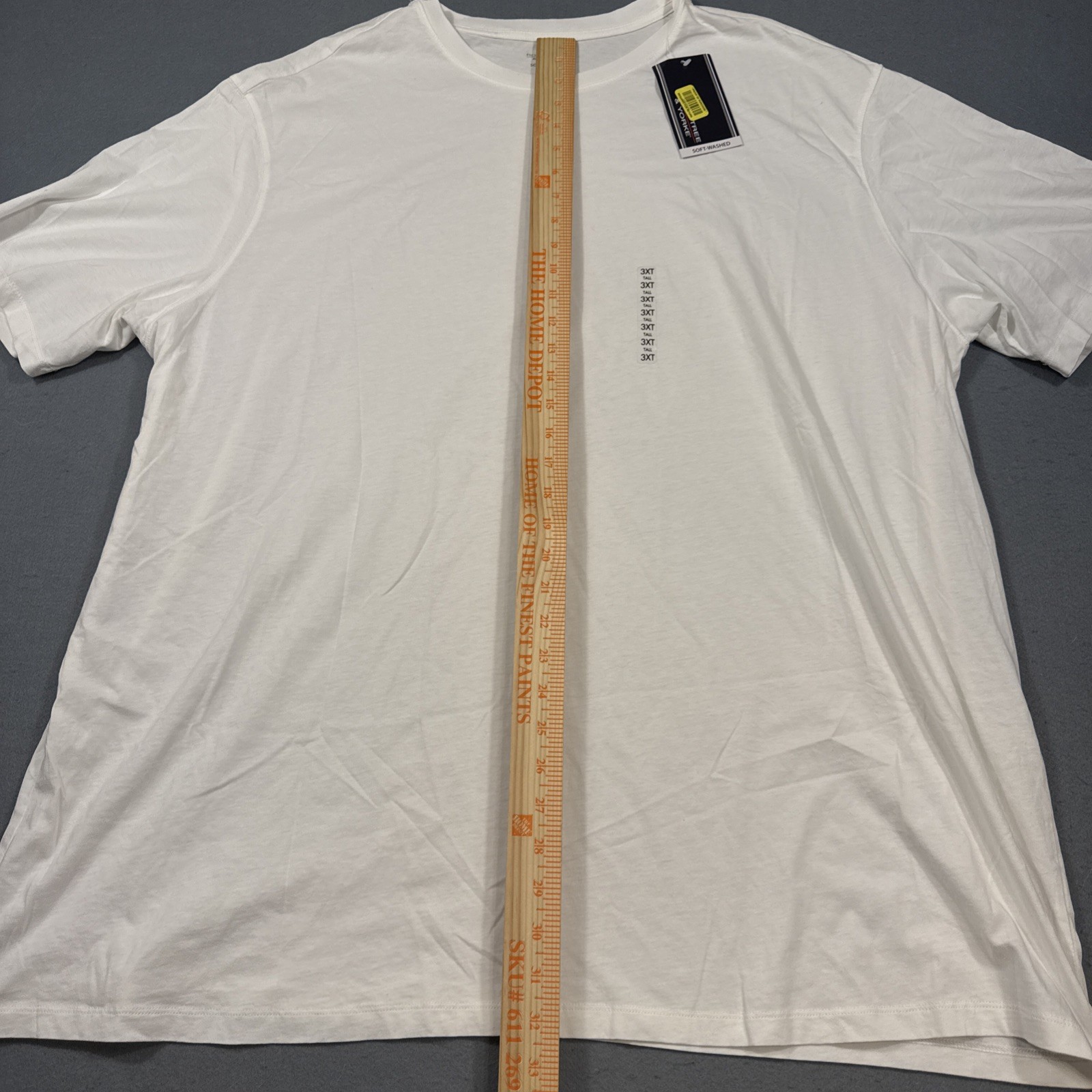 RoundTree & Yorke Cloud Crew Men's 3XLT White Crew Neck Short Sleeve Shirt gallery