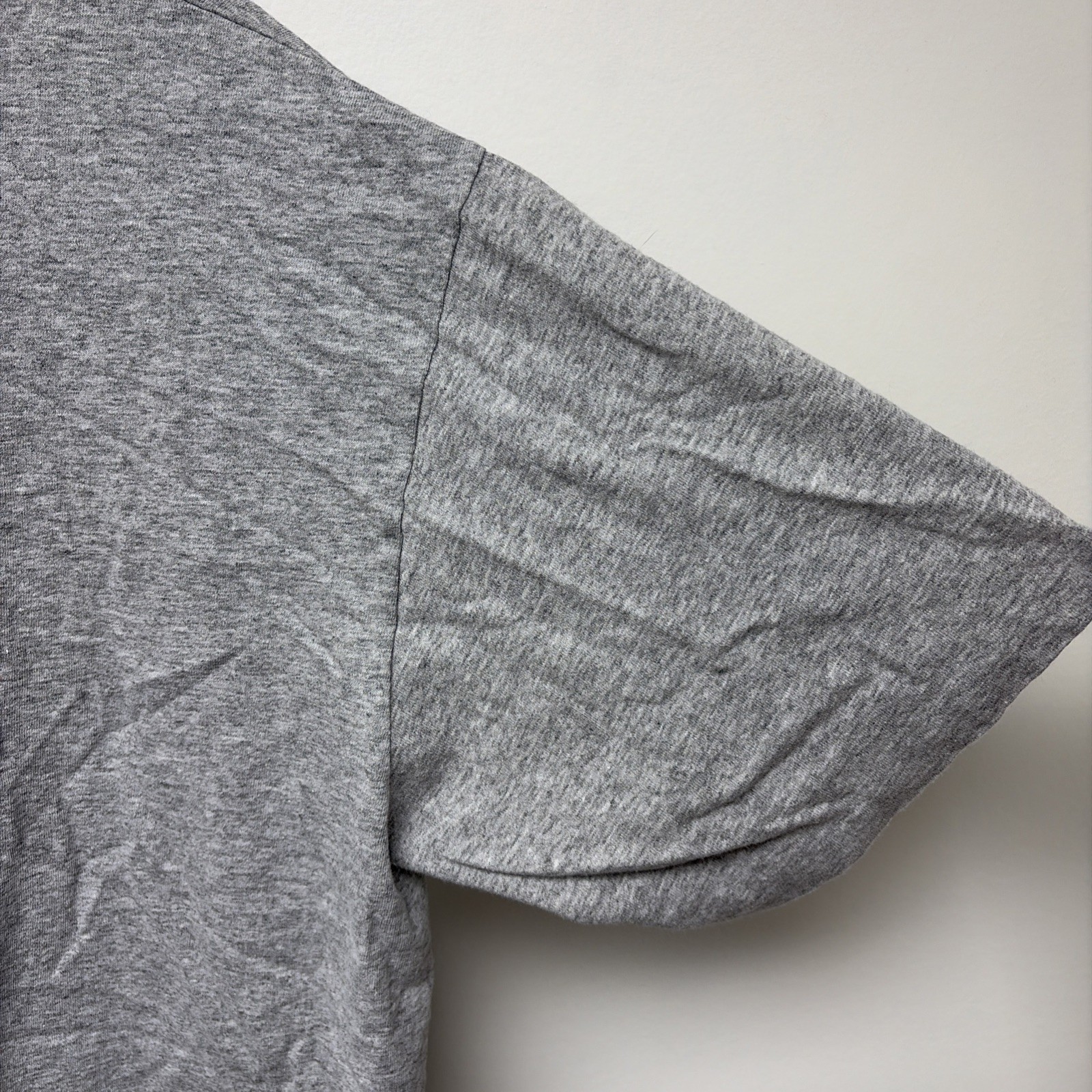 Vintage Single Stitch TShirt Gray Blank Artex Mens L Made in USA 90s gallery