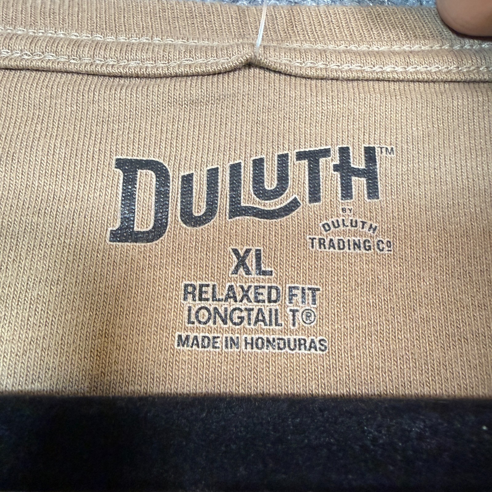 Duluth Shirt Mens XL Longtail Beige Tshirt Relaxed Fit Casual Thick Outdoors NEW gallery