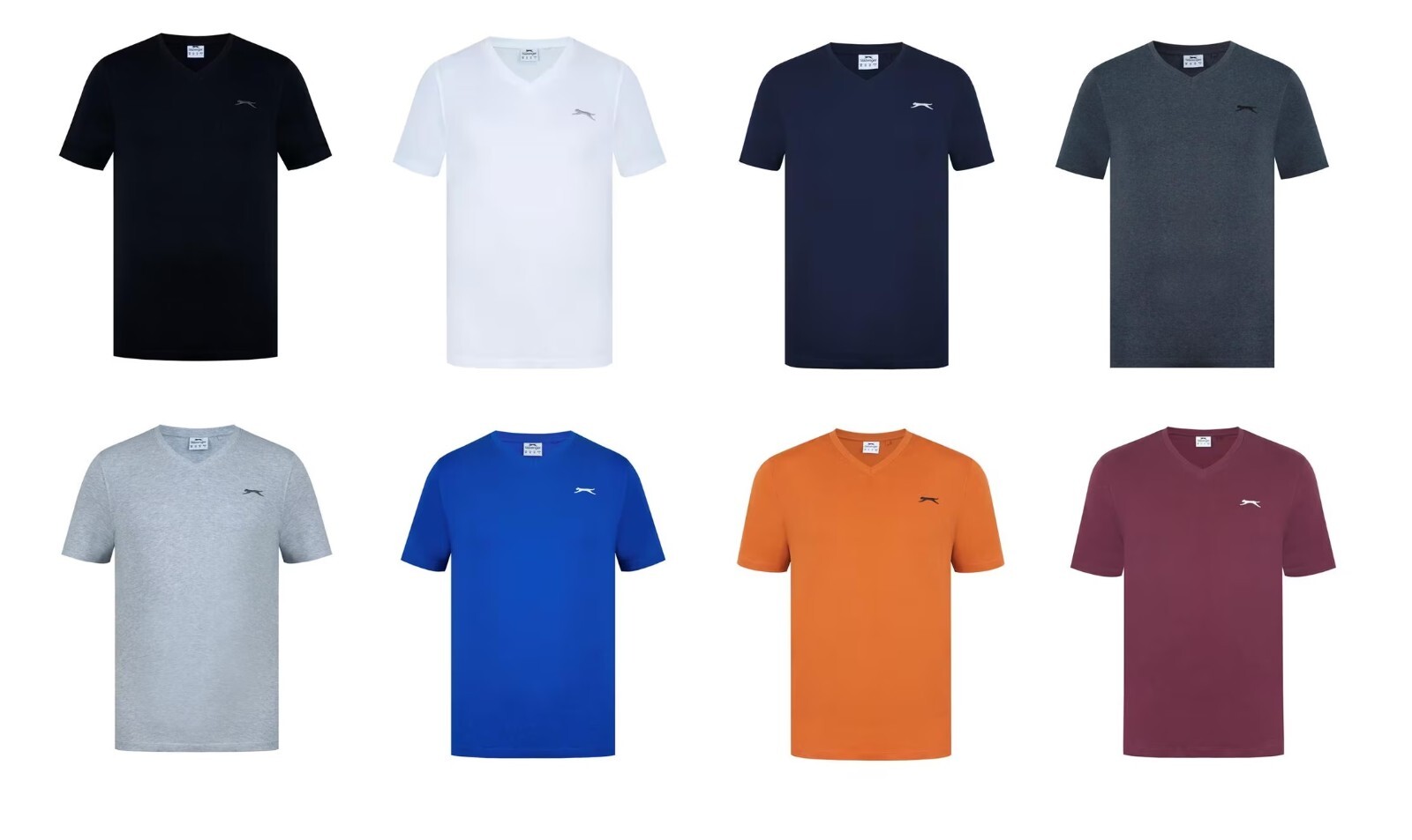 Mens Slazenger 100% Cotton V Neck T Shirt XS S M L XL XXL 3XL 4XL BNWT gallery
