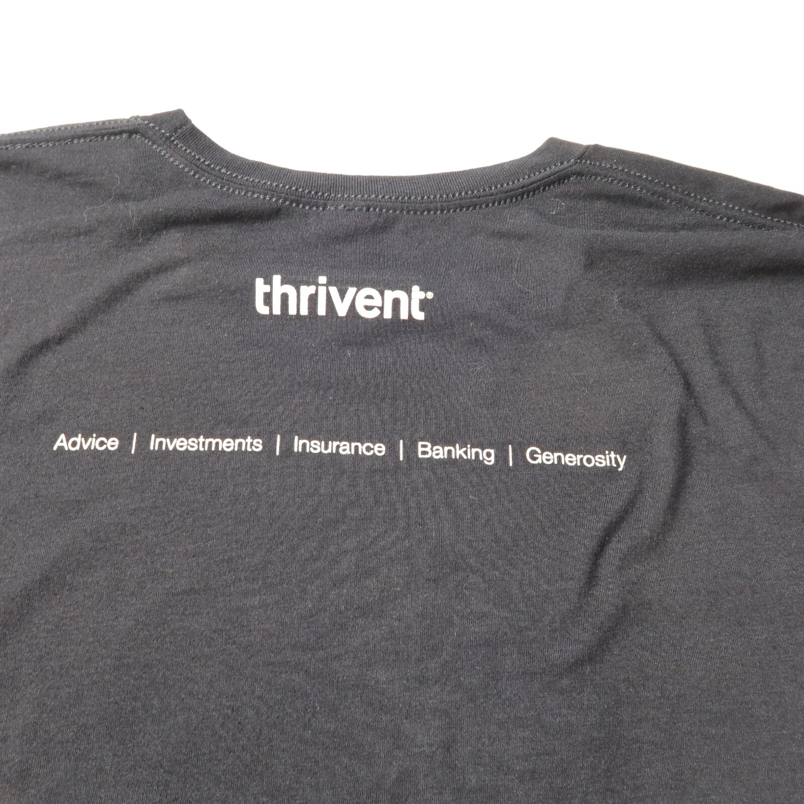 Bella + Canvas Tee Shirt Thrivent size XL black polyester/cotton/rayon gallery