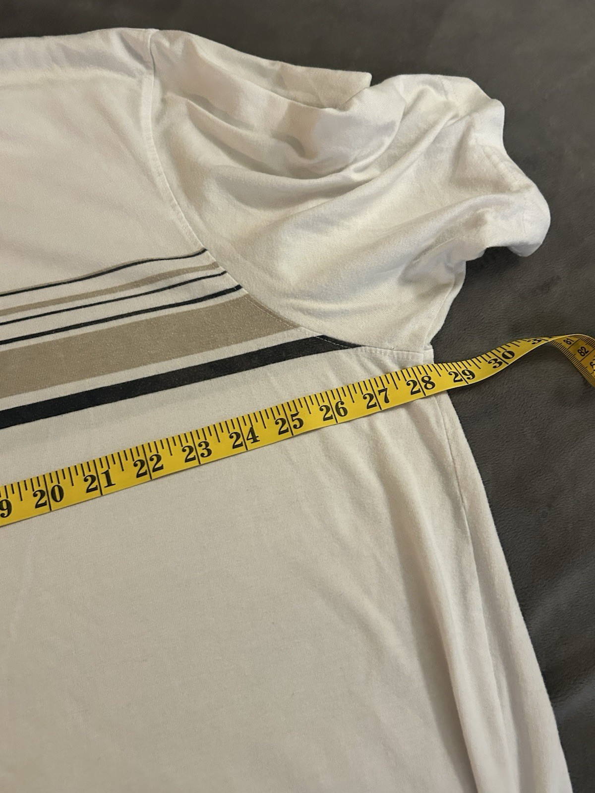 Puritan Striped Tee Shirt 3XL Comfort Easy Care Some Wear Around Neck See Pics gallery