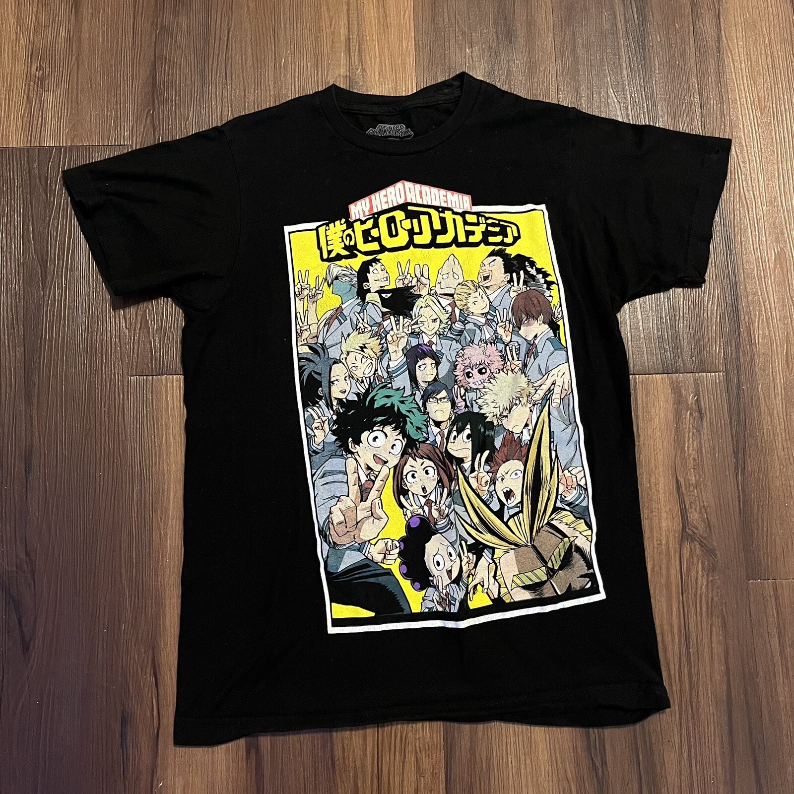 My Hero Academia T Shirt Sz Small Anime Japanese Comic Art Graphic Tee Black