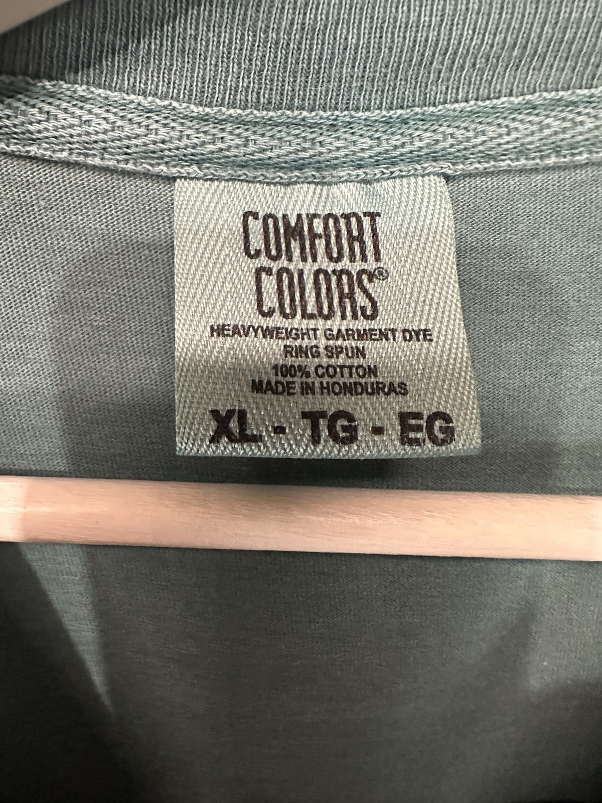 Comfort Colors - Soft Green Garment-Dyed 100% Cotton T-Shirt Tee NEW Size XL gallery