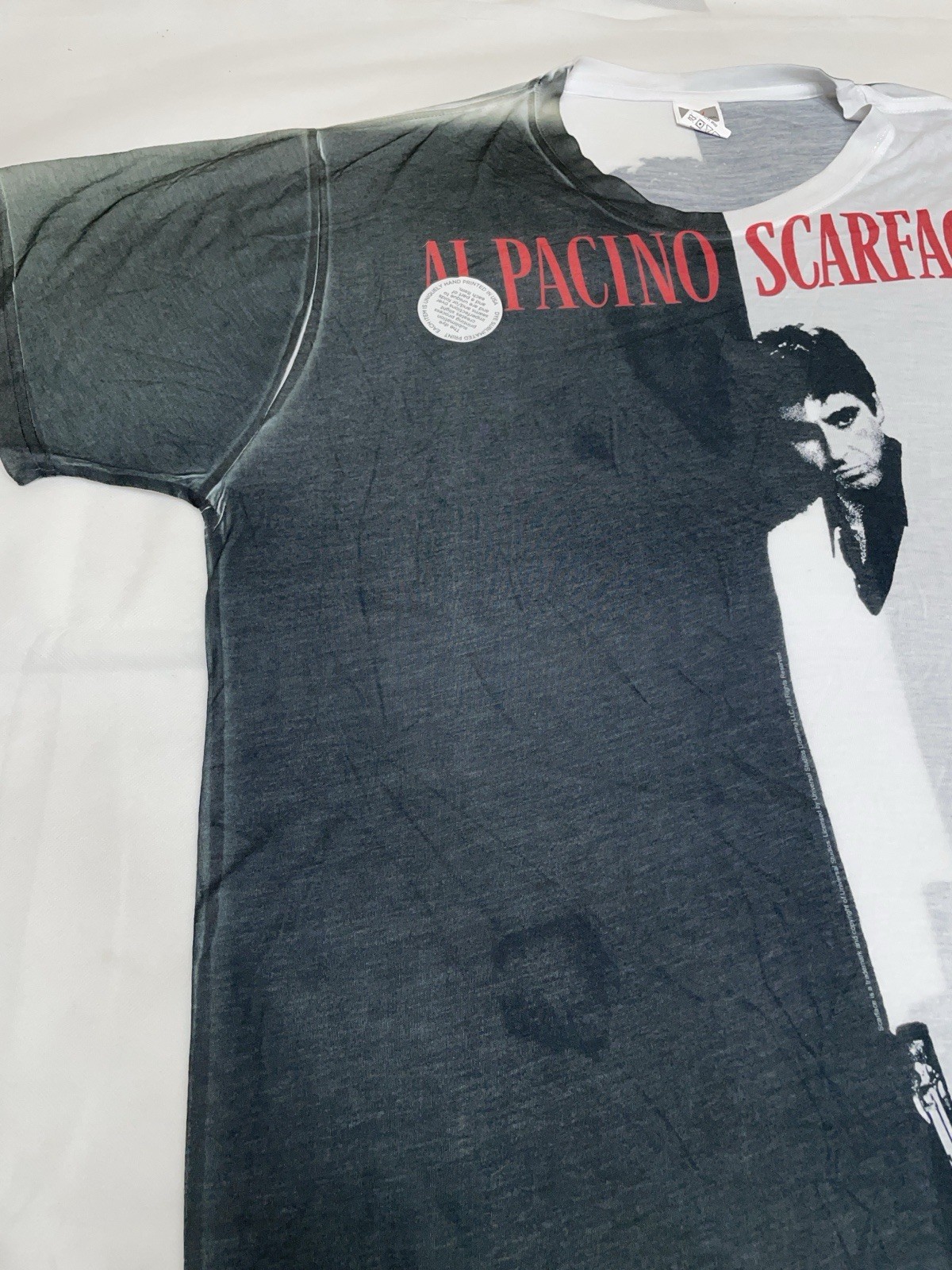 Scarface Al Pacino Shirt Dye Sublimated Tony Montana Logovision New Size 2XL gallery