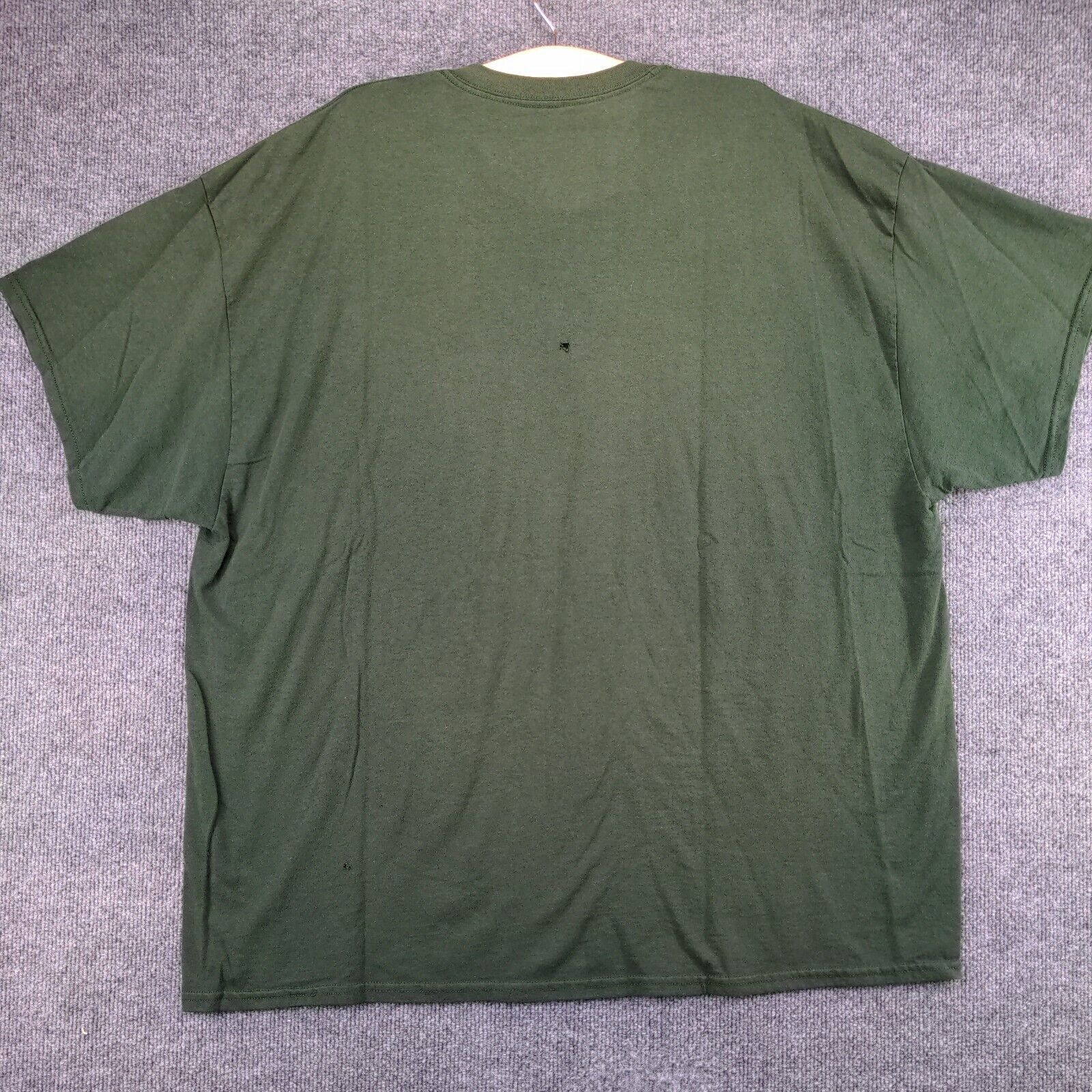 Gildan Mens Co-Alliance Logo T-Shirt Green 3XL Crew Neck Polycotton Dry Blend gallery