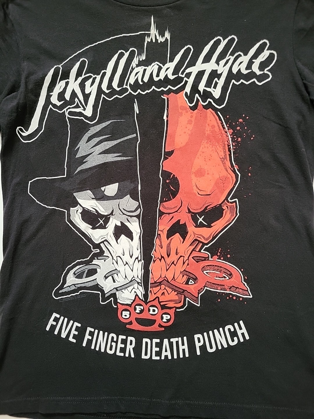 Five Finger Death Punch Tshirt, Jekyll And Hyde, Black, Size Small/Medium gallery
