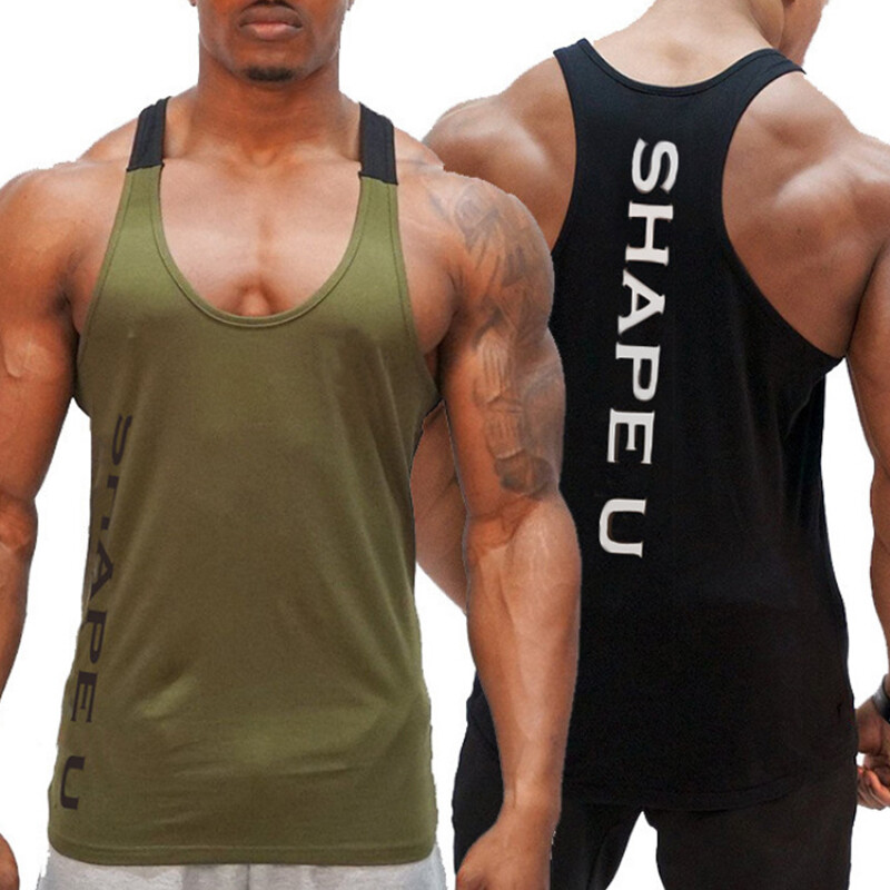 Men's Sleeveless Workout Tank Top Bodybuilding Gym Sports Muscle Fitness T-Shirt gallery