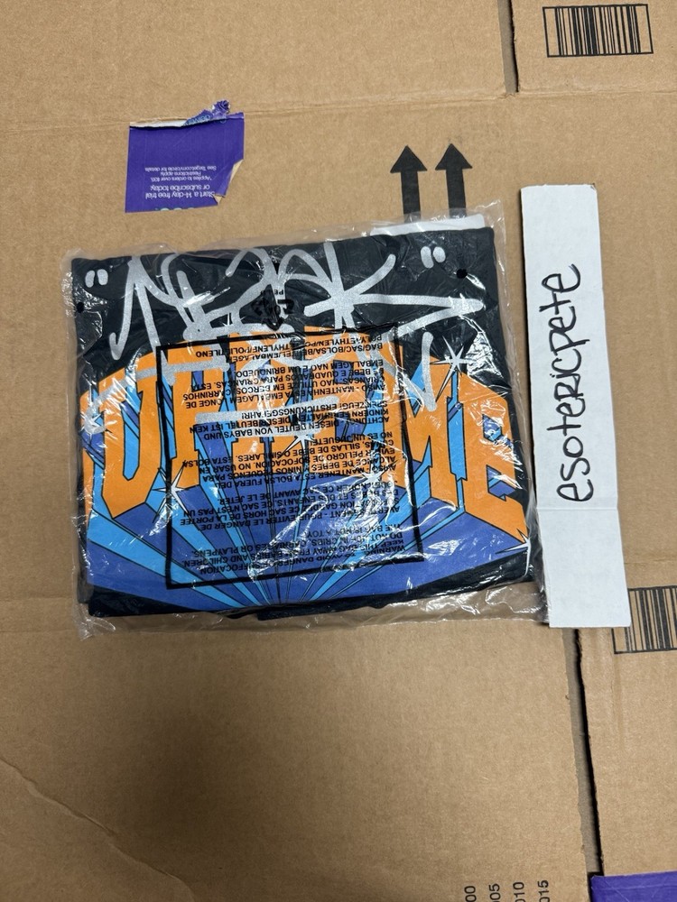 NEW LARGE SUPREME IRAK ARC TEE BLACK FALL WINTER 2022 vtg box