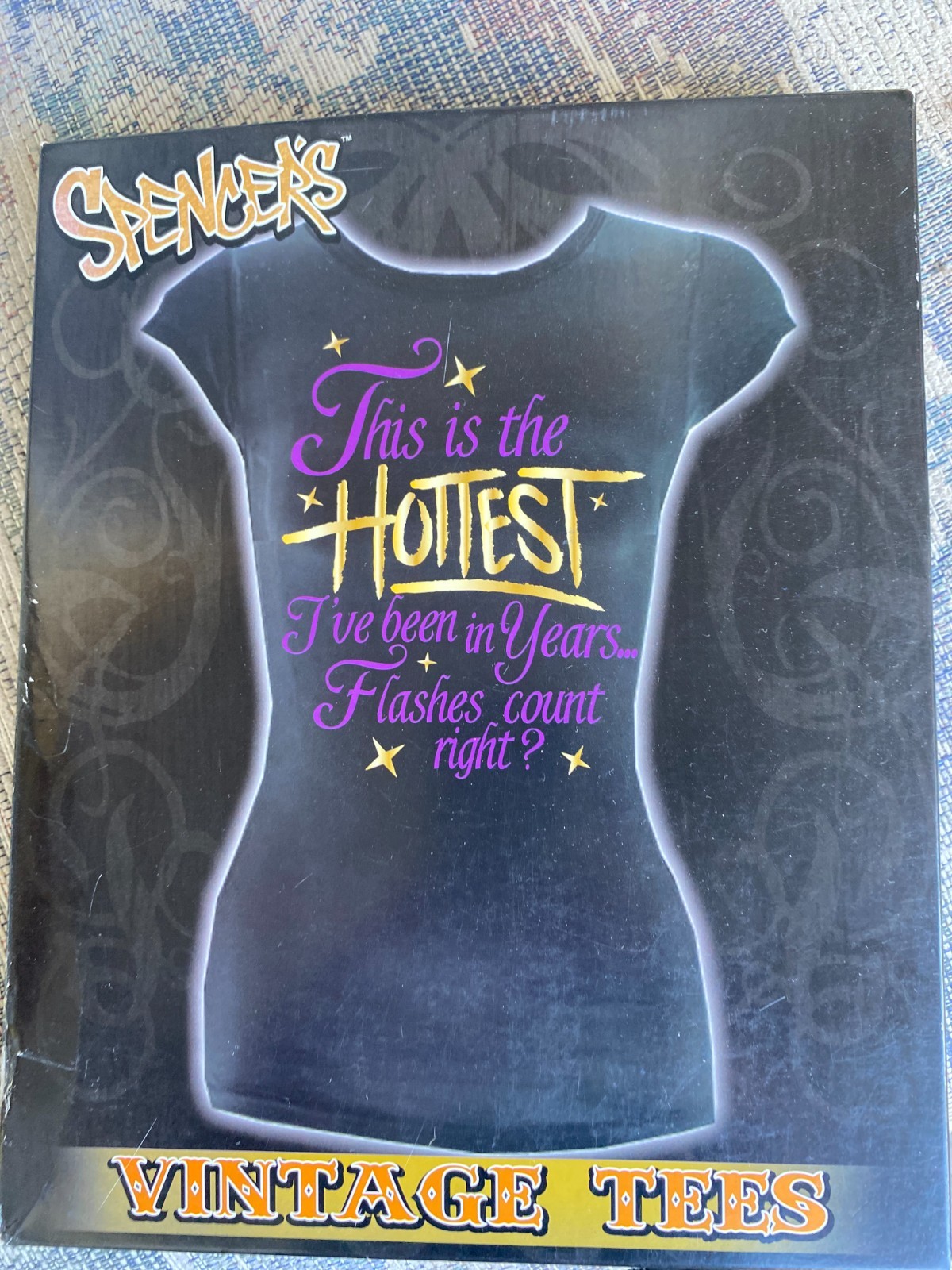 Vintage Spencer’s “THIS IS THE HOTTEST IVE BEEN” Parody Saying Tee Size LG gallery