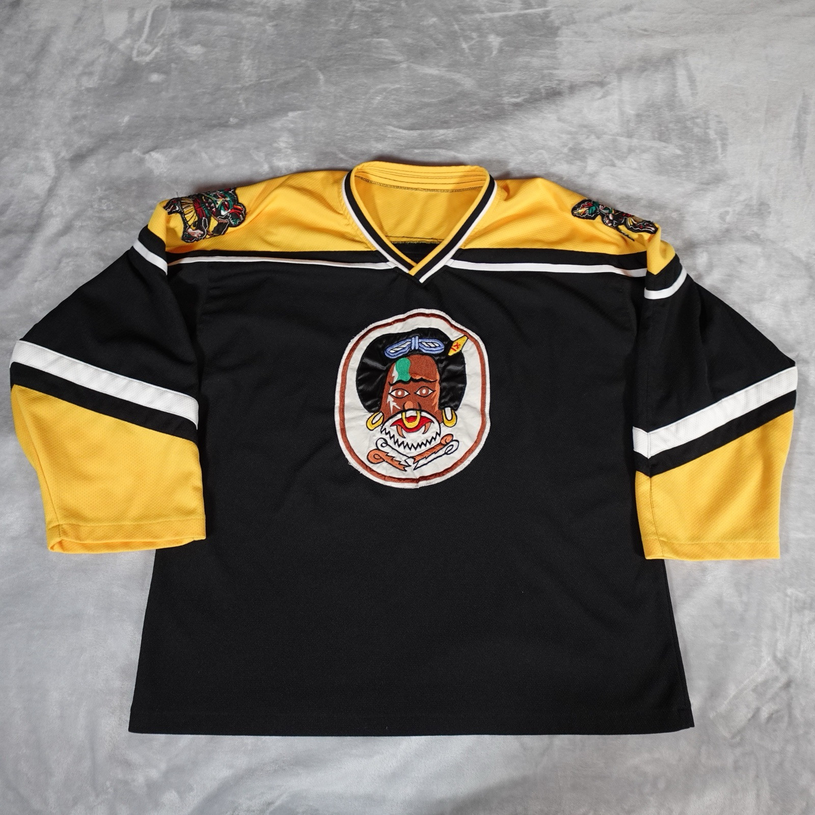 Vintage US Air Force 80th Fighter Squadron Hockey Jersey Mens L (Estimated) gallery