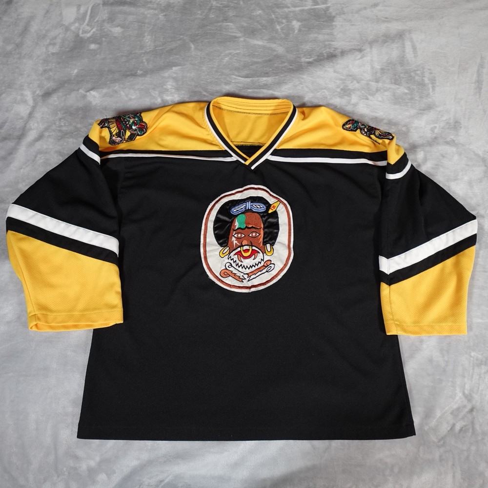 Vintage US Air Force 80th Fighter Squadron Hockey Jersey Mens L (Estimated)