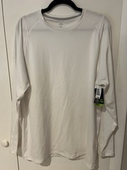 DSG Men’s Cold Weather Compression Crew Neck Top White Base Layer Size 2XL NEW