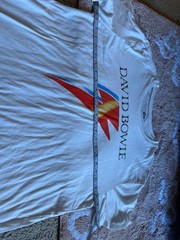 Time and Tru David Bowie Graphic Lightning Bolt T-Shirt