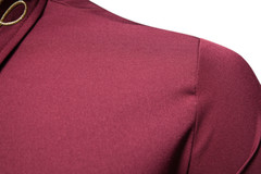 Embroidery Men’s Asymmetrical Shirts Lapel Cowboy Long Sleeves Slim Fit Fashion