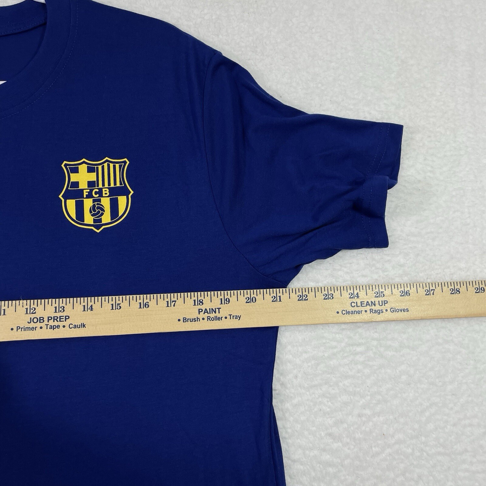 FC Barcelona T-Shirt Mens Size L Blue Crewneck Soccer. gallery