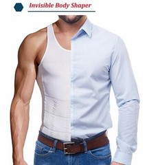 Men Compression Shirt Sleeveless Body Shaper Base Layer Slimming Tank Top Vest