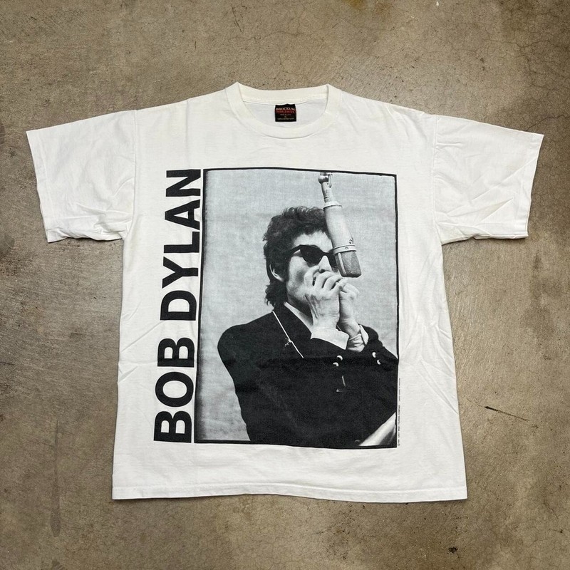 Bob Dylan Classic Men’s Cotton All Size White Short Sleeve T-Shirt TD218