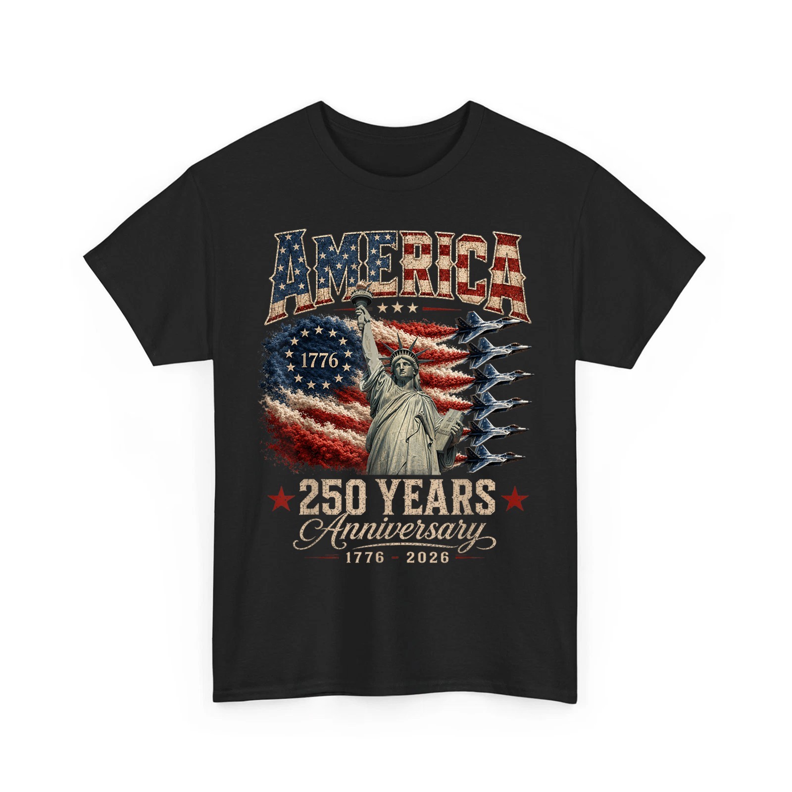 250 Years USA Flag 250th Anniversary 4th of July Unisex T-Shirt