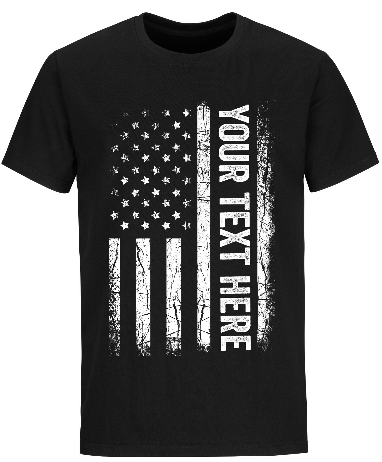 Custom Made Shirt USA Flag Patriotic Personalized T-shirt Your Own Printed Text gallery