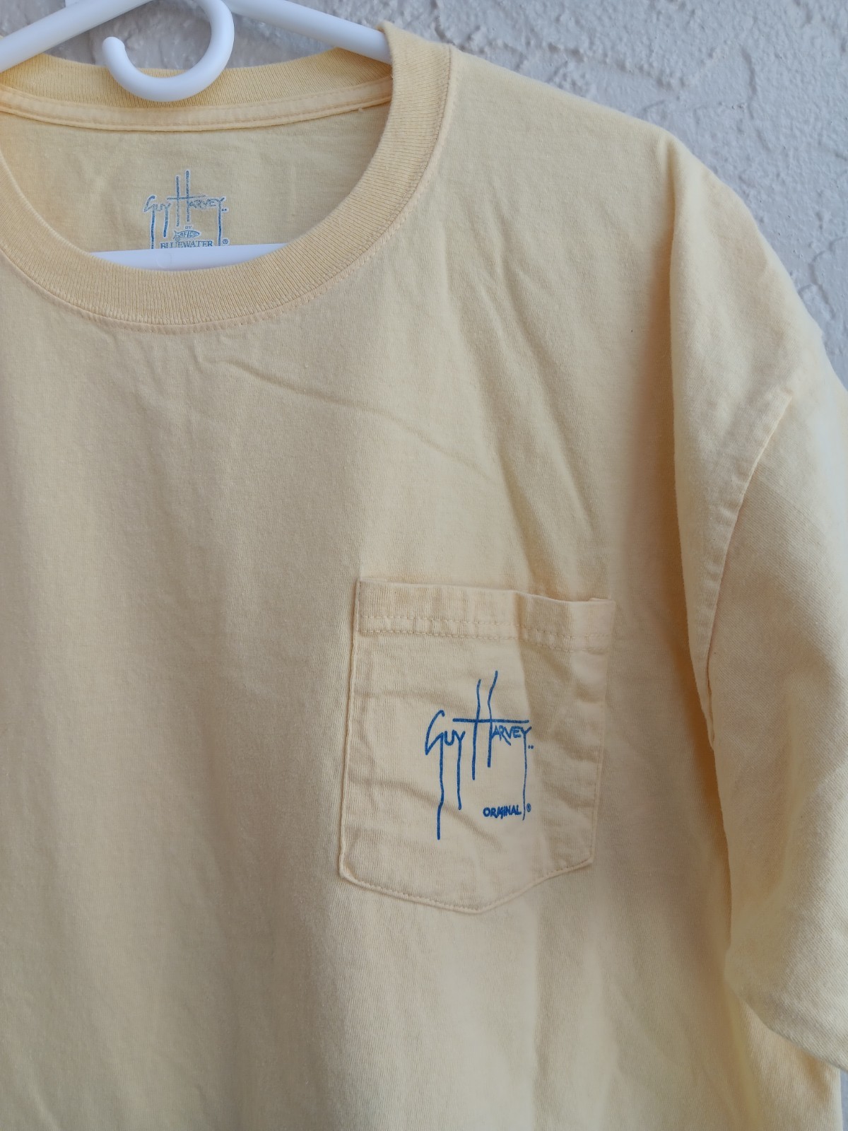 Vtg Guy Harvey By AFTCO Bluewater T Shirt Mens Size XL 2004 Graphic Logo Pocket gallery