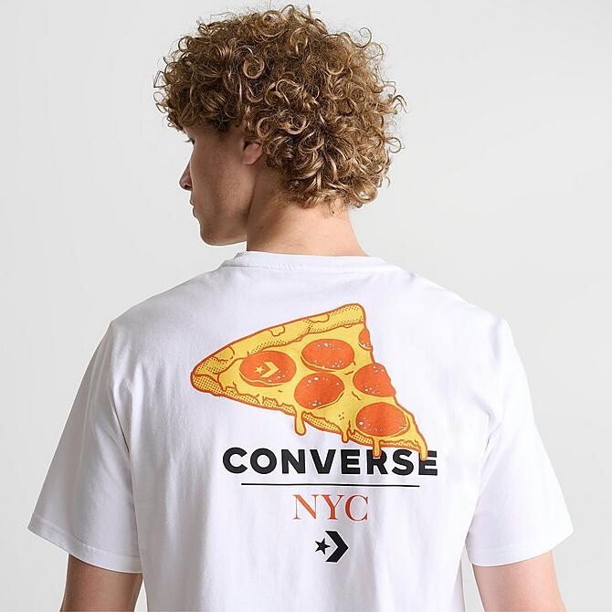 Converse NYC Logo graphic MensT-Shirt White Medium NWT gallery