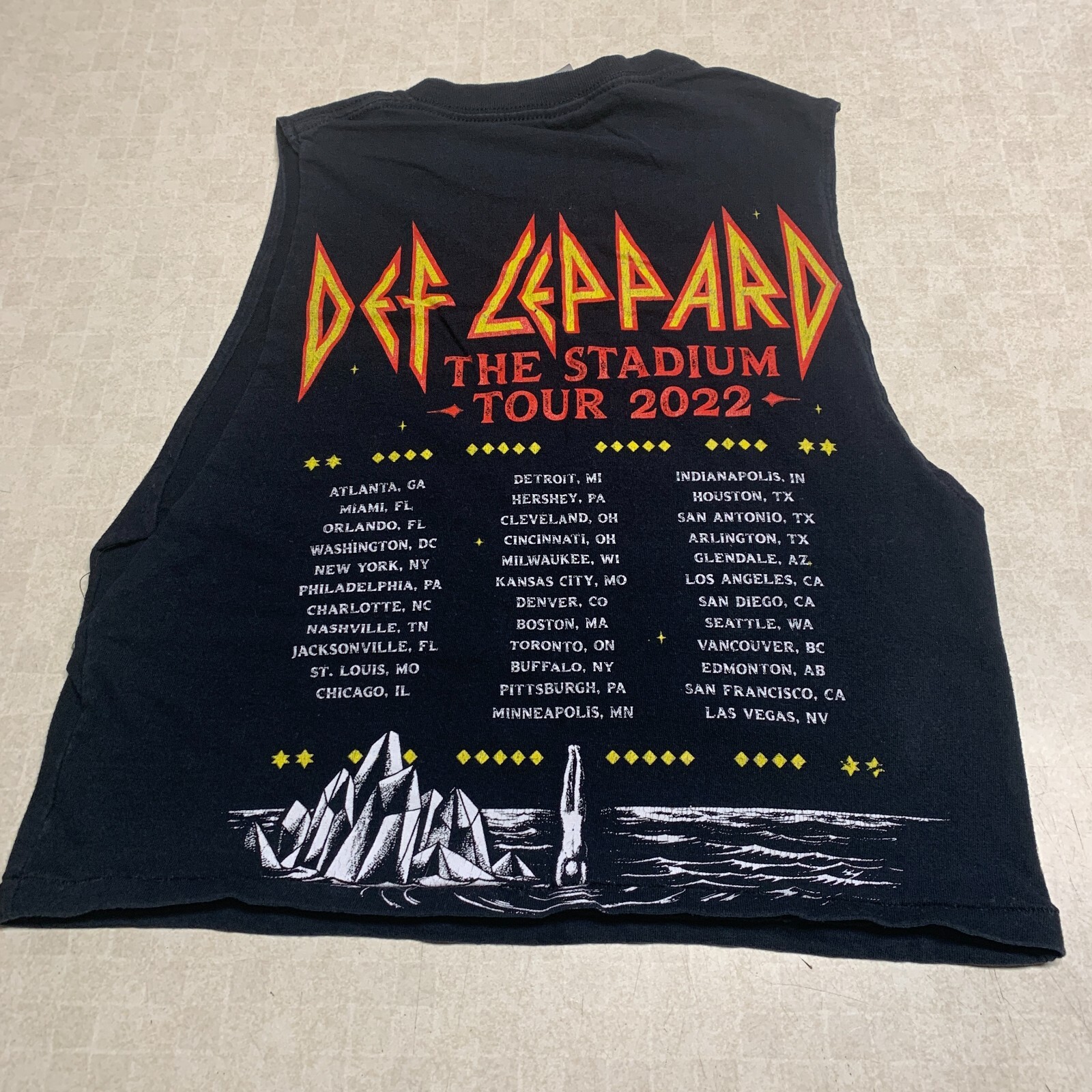 Def Leppard Diamond Star Halos The Stadium Tour 2022 Women’s Tank Top Double Sid gallery