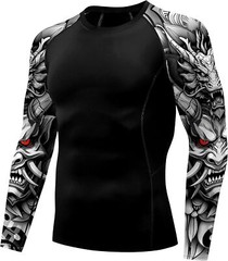 American Flag Rash Guard �C Men’s UPF 50+ Sun Protection Long Sleeve Shirt