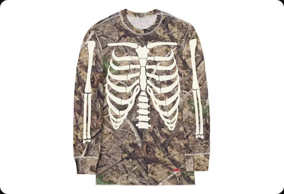 Supreme Hanes Bones Thermal Crew (1 Pack) Size M Woodland Camo gallery