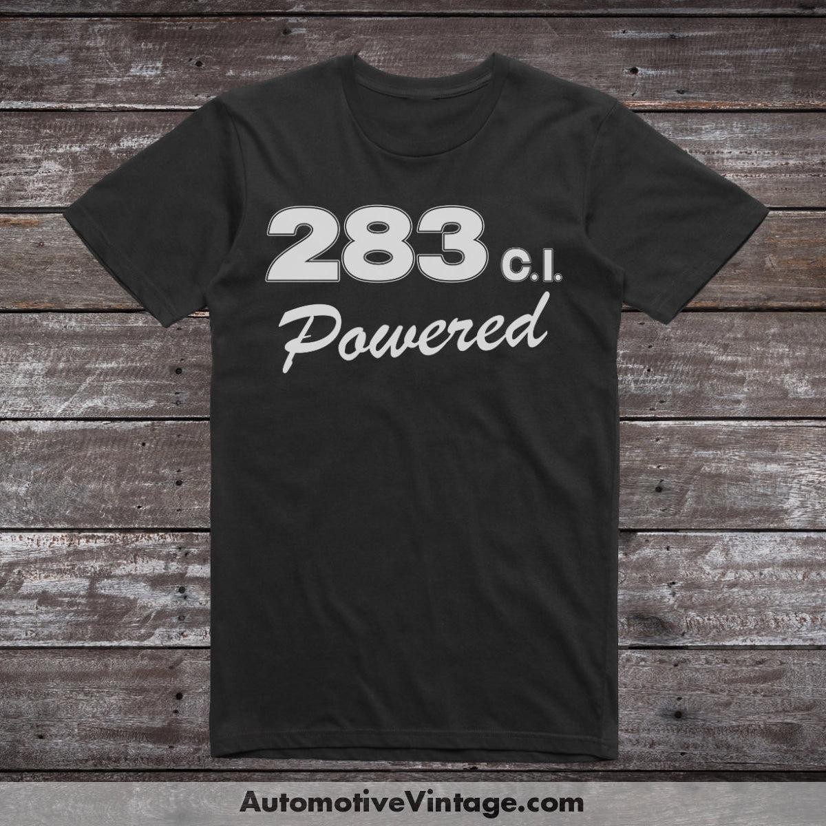 General Motors 283 c.i. Powered Engine Size Car T-shirt