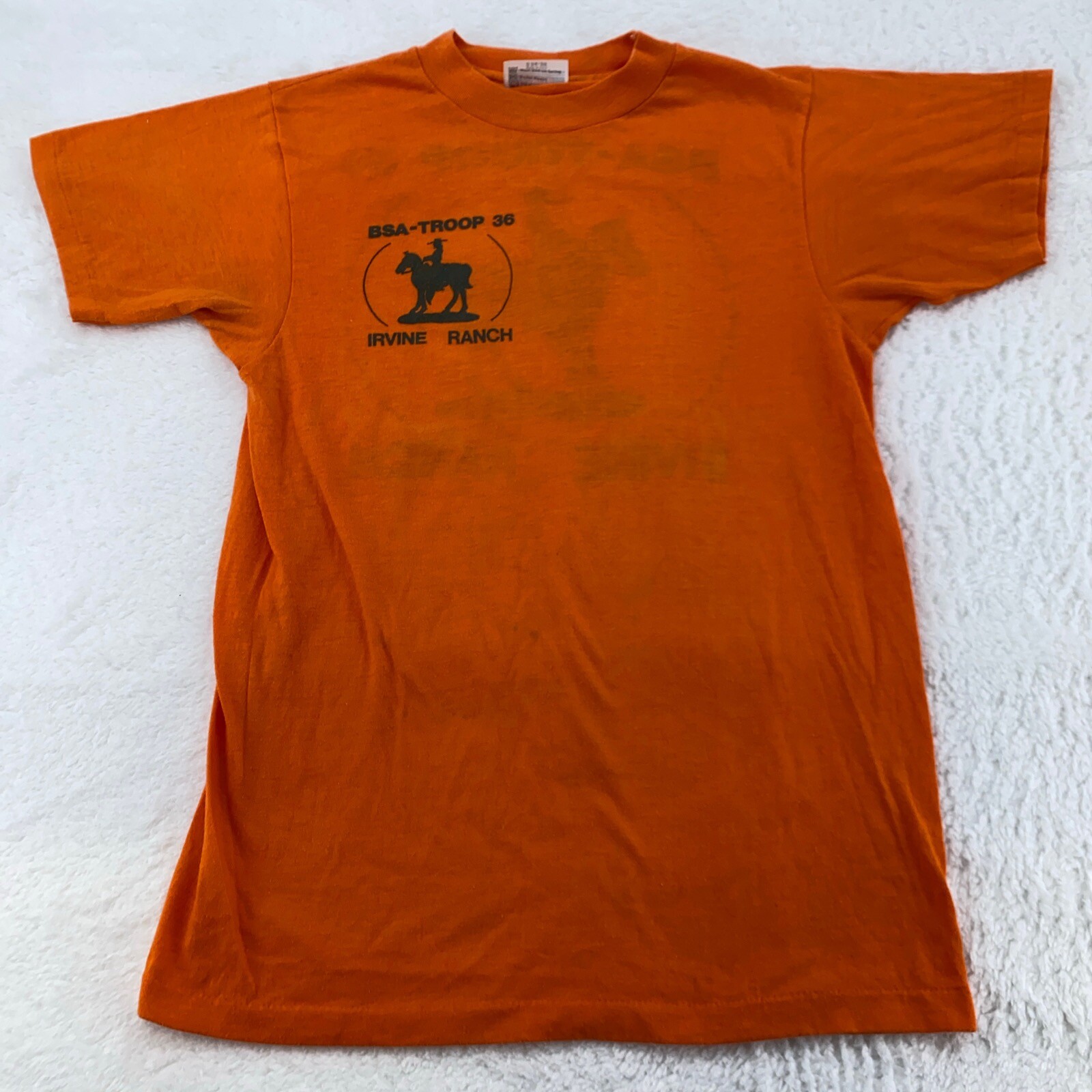 vintage 80s BSA-TROOP 36 IRVINE RANCH HORSE T-Shirt 2XS animal gallery