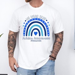 Personalized Autism Awareness Shirt We Wear Blue Custom Team Name Gift Tee