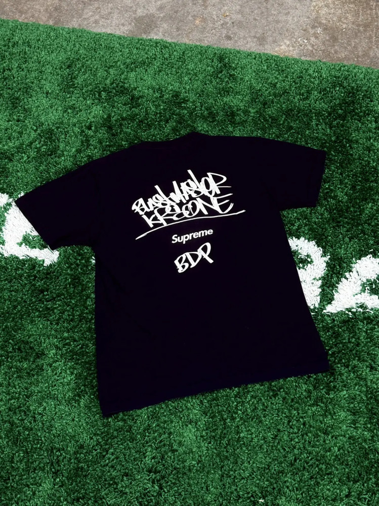 Supreme x KRS ONE By Any Means Necessary Tee Black FW14